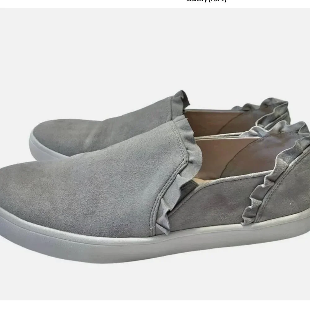 Kate Spade Suede Scalloped Detail Slip On Sneakers Shoes Women’s size 9.5